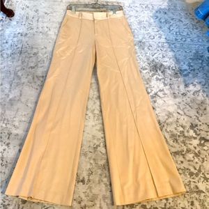 Alice and Olivia Pants High Rise Wide Leg Flare Sepia NWT